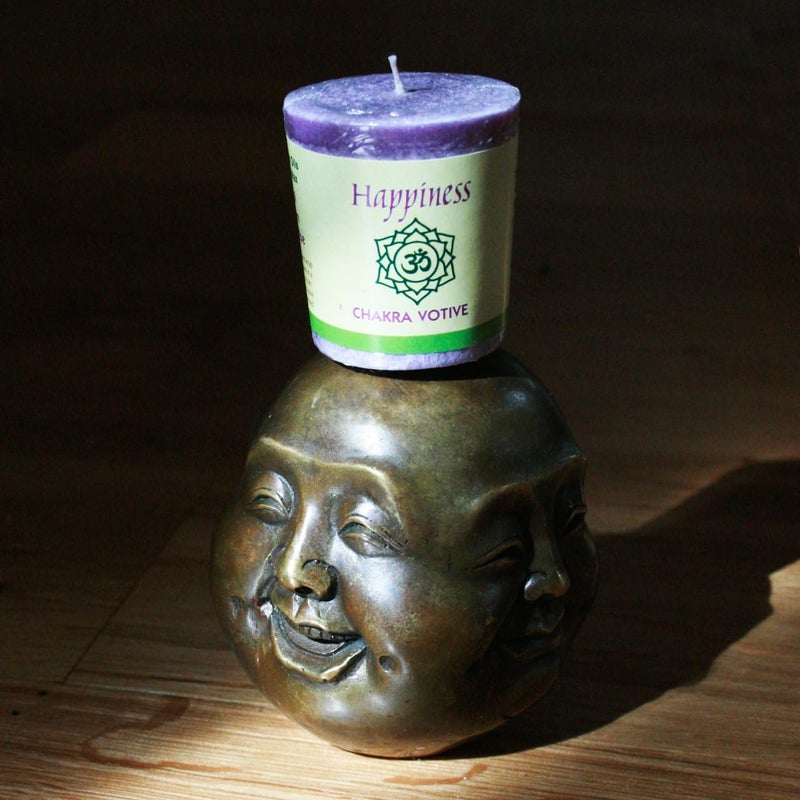 Aloha Bay Premium Scented Hand Made Chakra Energy Candle | Votive 12-pack | Happiness, Sahasrara| Yoga, Prayer & Meditation Candle | Long Burn |Essential Oils Patchouli, Labdanum, Frankincense | Aloha Bay - Image 2